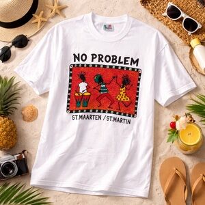 Vintage 90’s ST. MAARTEN / ST. MARTIN Reggae Shirt XL